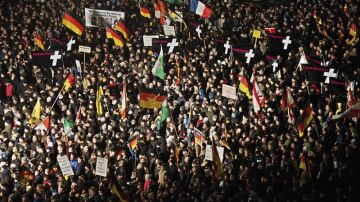Manifestación anti inmigración en Alemania