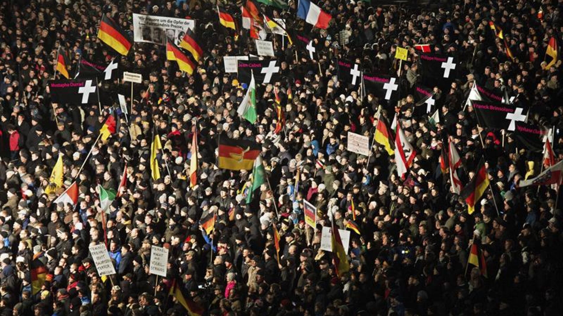Manifestaci&oacute;n anti inmigraci&oacute;n en Alemania