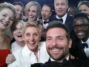 Selfie de actores de Hollywood