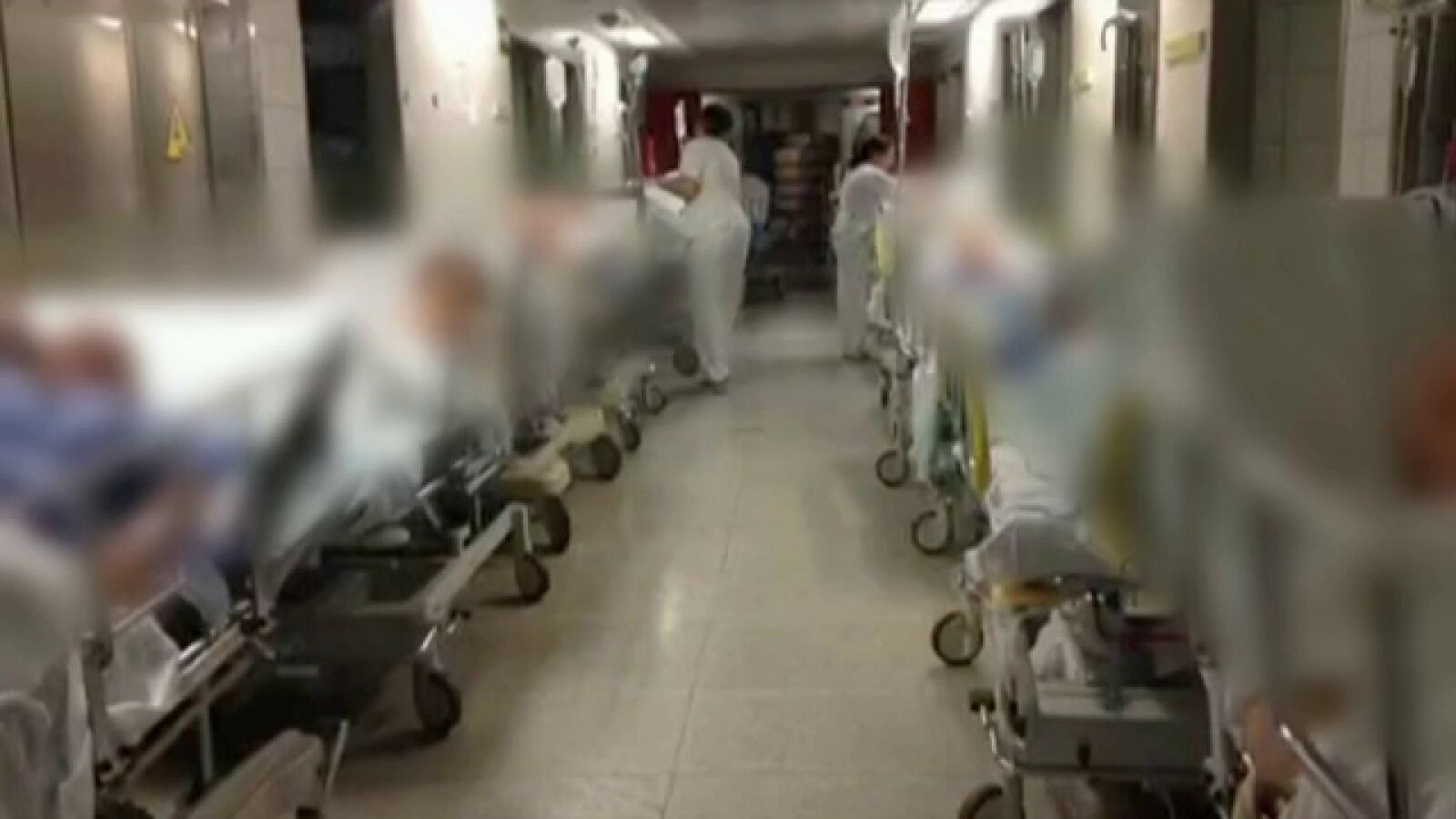 Las urgencias de los hospitales colapsadas por la gripe.
