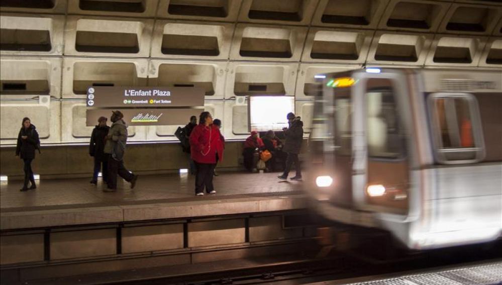 Estación de metro L´Enfant Plaza, en Washington.