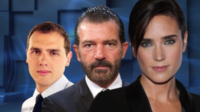 Antonio Banderas, Albert Rivera, Jennifer Connelly en El Hormiguero 3.0