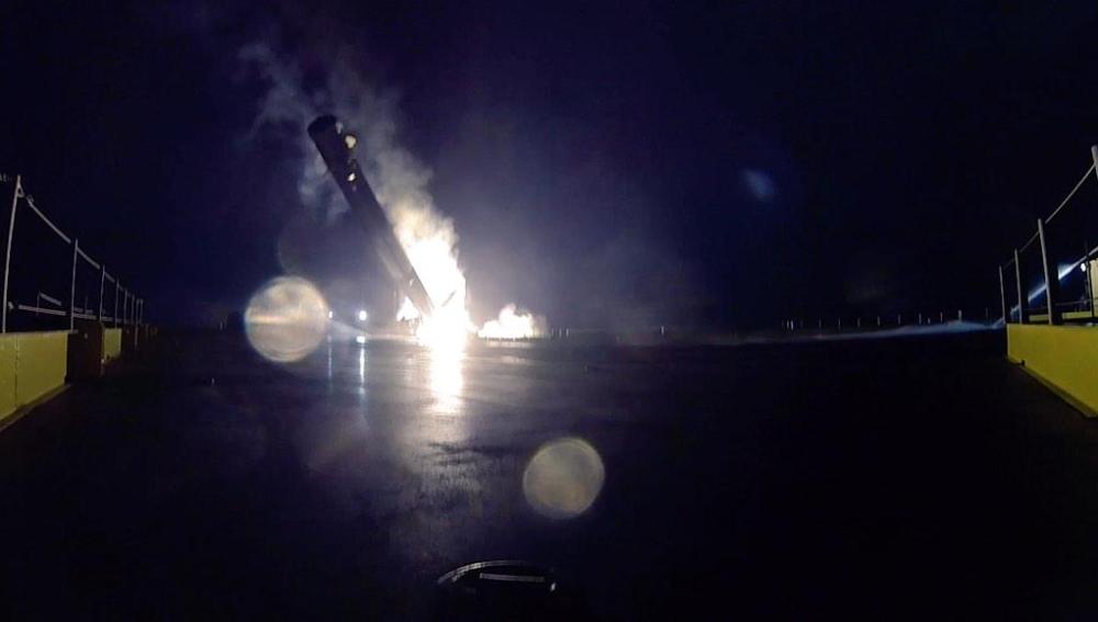 El Falcon 9 se estrella contra el suelo