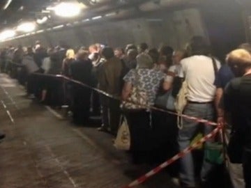 Colas por la avería en el eurotúnel