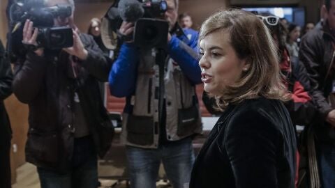 La vicepresidenta del Gobierno, Soraya S&aacute;enz de Santamar&iacute;a