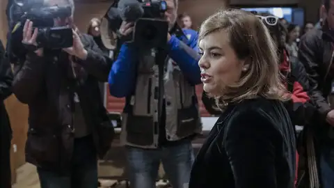 La vicepresidenta del Gobierno, Soraya Sáenz de Santamaría La vicepresidenta del Gobierno, Soraya Sáenz de Santamaría