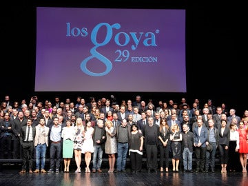 Foto de Familia de los Nominados a los Goya 2015