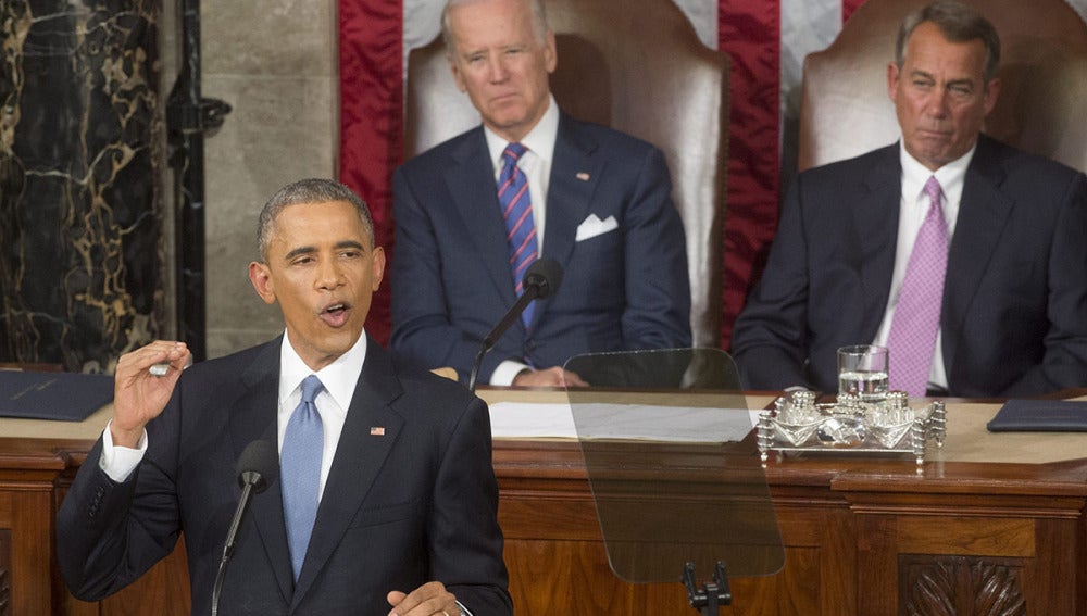 Barack Obama en el discurso del Estado de la Unión