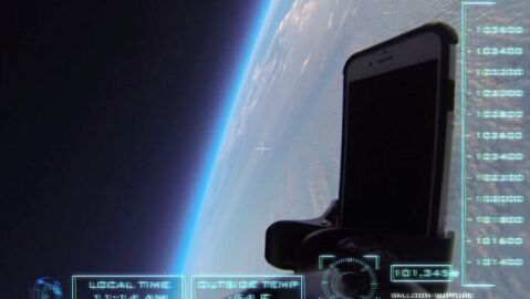 El iPhone 6 en el espacio