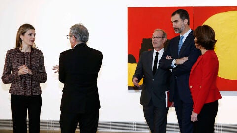 Los Reyes de Espa&ntilde;a don Felipe y do&ntilde;a Letizia, en la inauguraci&oacute;n del Museo Universidad de Navarra
