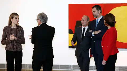 Los Reyes de España don Felipe y doña Letizia, en la inauguración del Museo Universidad de Navarra Los Reyes de España don Felipe y doña Letizia, en la inauguración del Museo Universidad de Navarra