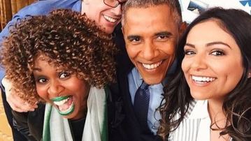 Obama, con tres famosos youtubers