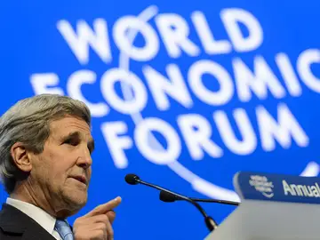 l secretario de Estado de EEUU, John Kerry, en Davos l secretario de Estado de EEUU, John Kerry, en Davos