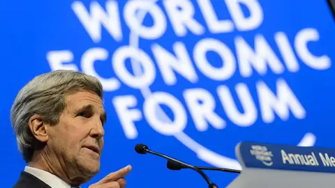 l secretario de Estado de EEUU, John Kerry, en Davos l secretario de Estado de EEUU, John Kerry, en Davos