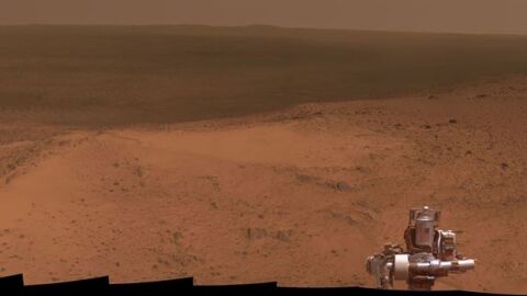 Panor&aacute;mica de Marte capturada por el rover Opportunity