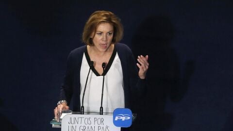  Mar&iacute;a Dolores de Cospedal, durante su intervenci&oacute;n