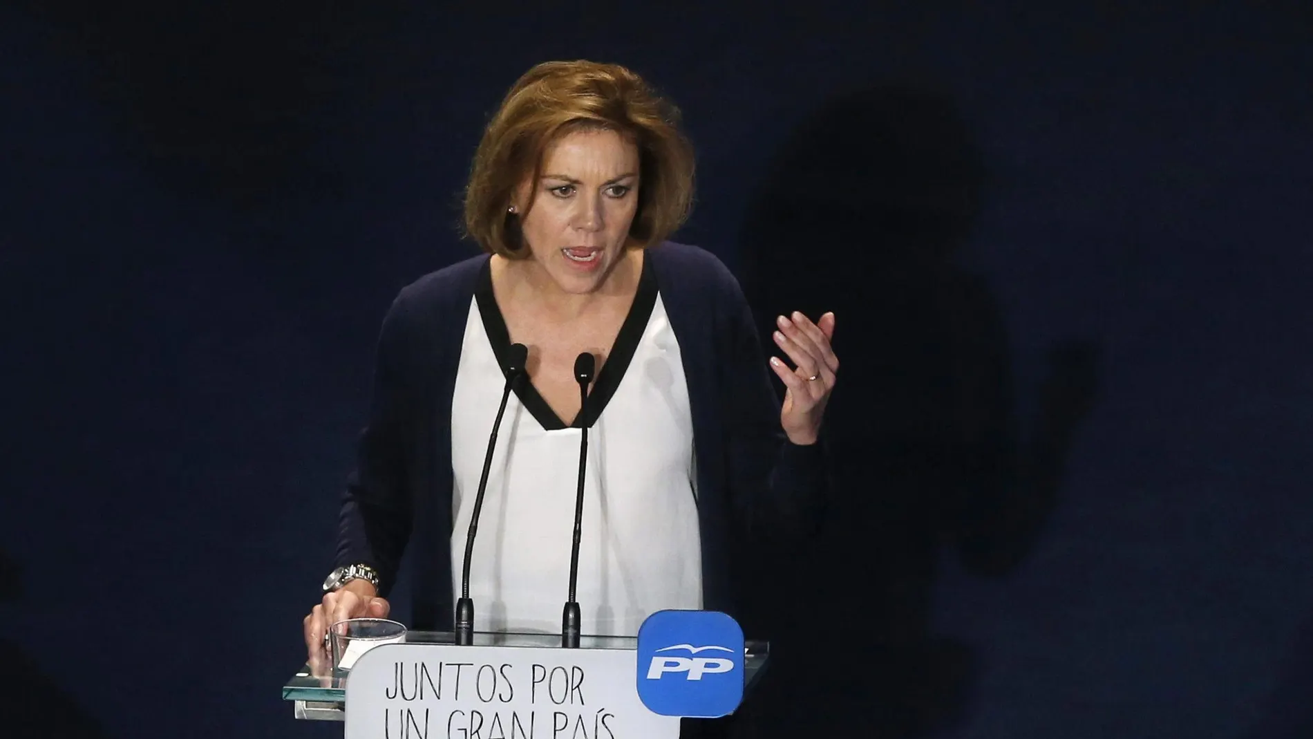 María Dolores de Cospedal, durante su intervención María Dolores de Cospedal, durante su intervención