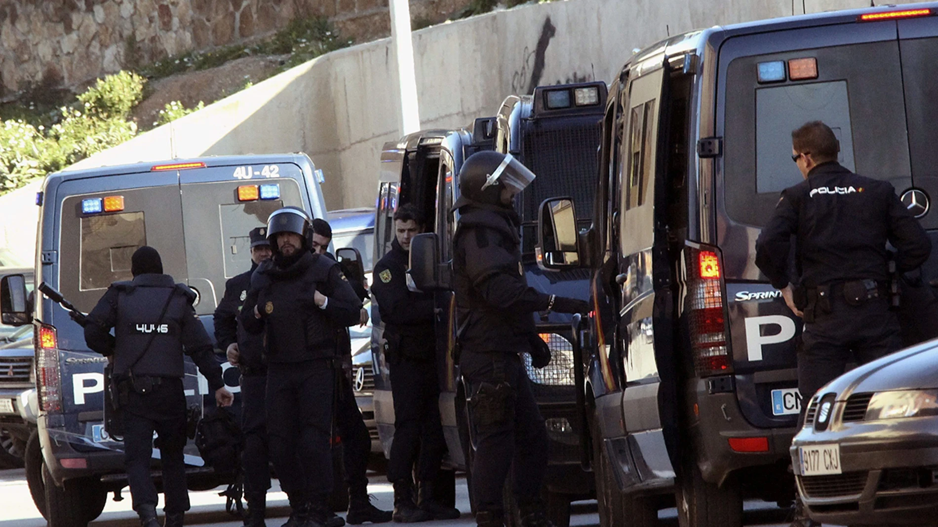Agentes de la Policía Nacional en Ceuta Agentes de la Policía Nacional en Ceuta