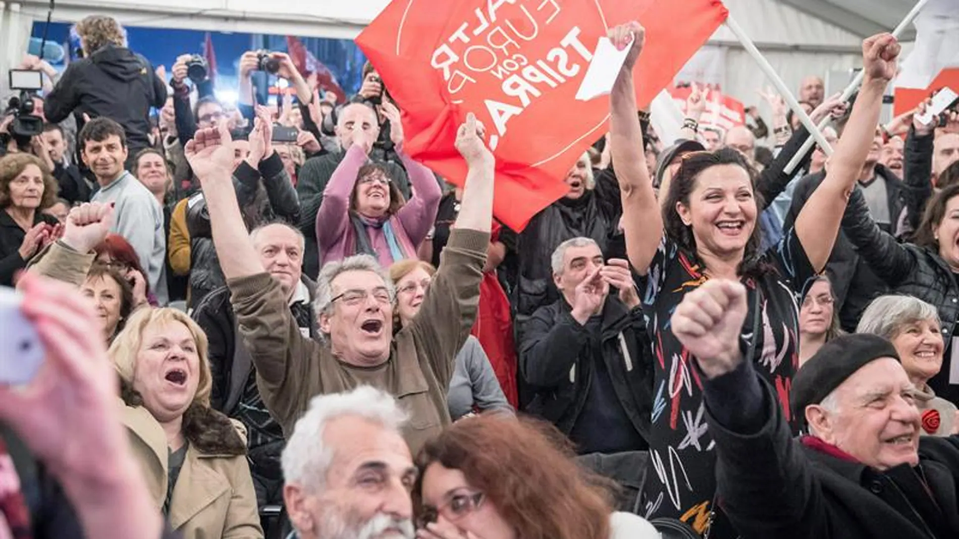 Simpatizantes de Syriza Simpatizantes de Syriza