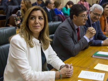 Susana Díaz, en el Parlamento andaluz