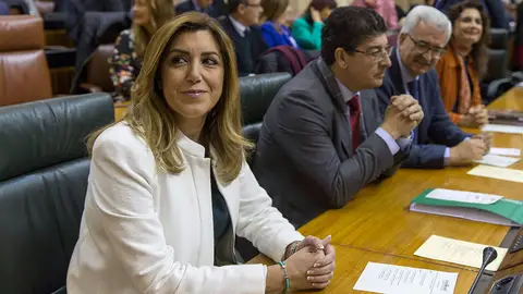 Susana Díaz, en el Parlamento andaluz Susana Díaz, en el Parlamento andaluz