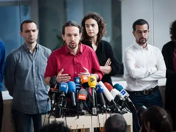 Pablo Iglesias comparece ante los medios Pablo Iglesias comparece ante los medios