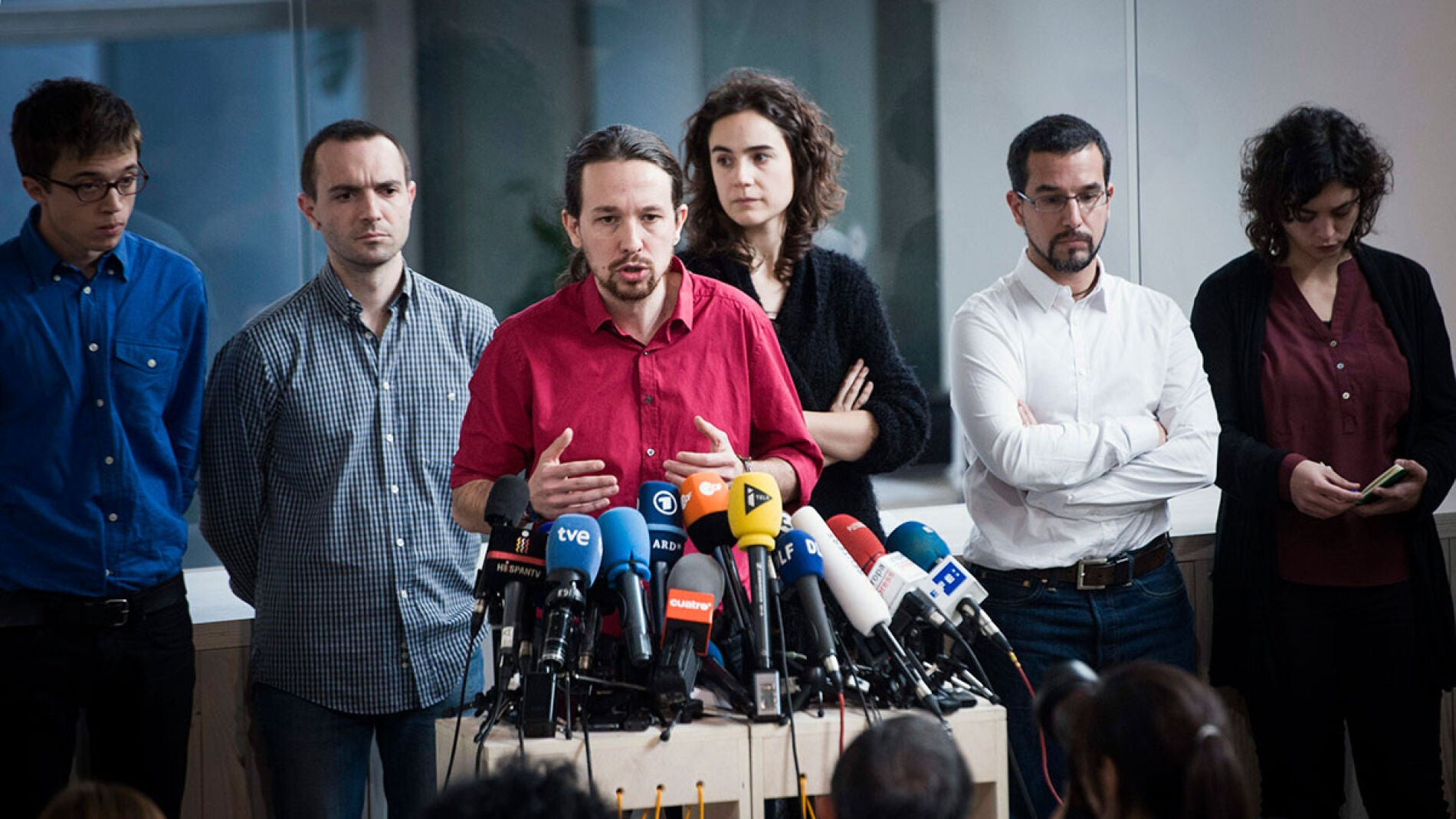 Pablo Iglesias comparece ante los medios