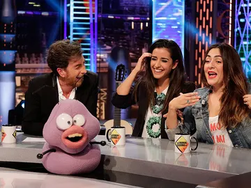 Pablo Motos, Candela Peña e Inma Cuesta con Barrancas y Petancas Pablo Motos, Candela Peña e Inma Cuesta con Barrancas y Petancas