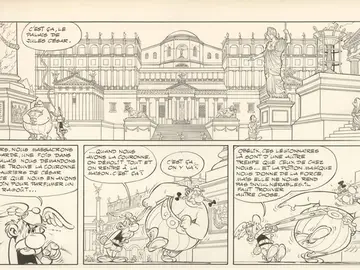 Parte de la plancha que subastará Charlie Hebdo Parte de la plancha que subastará Charlie Hebdo