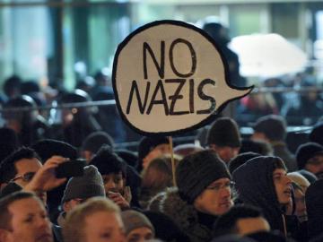 Manifestación contra Pegida en Fráncfort del Meno Manifestación contra Pegida en Fráncfort del Meno