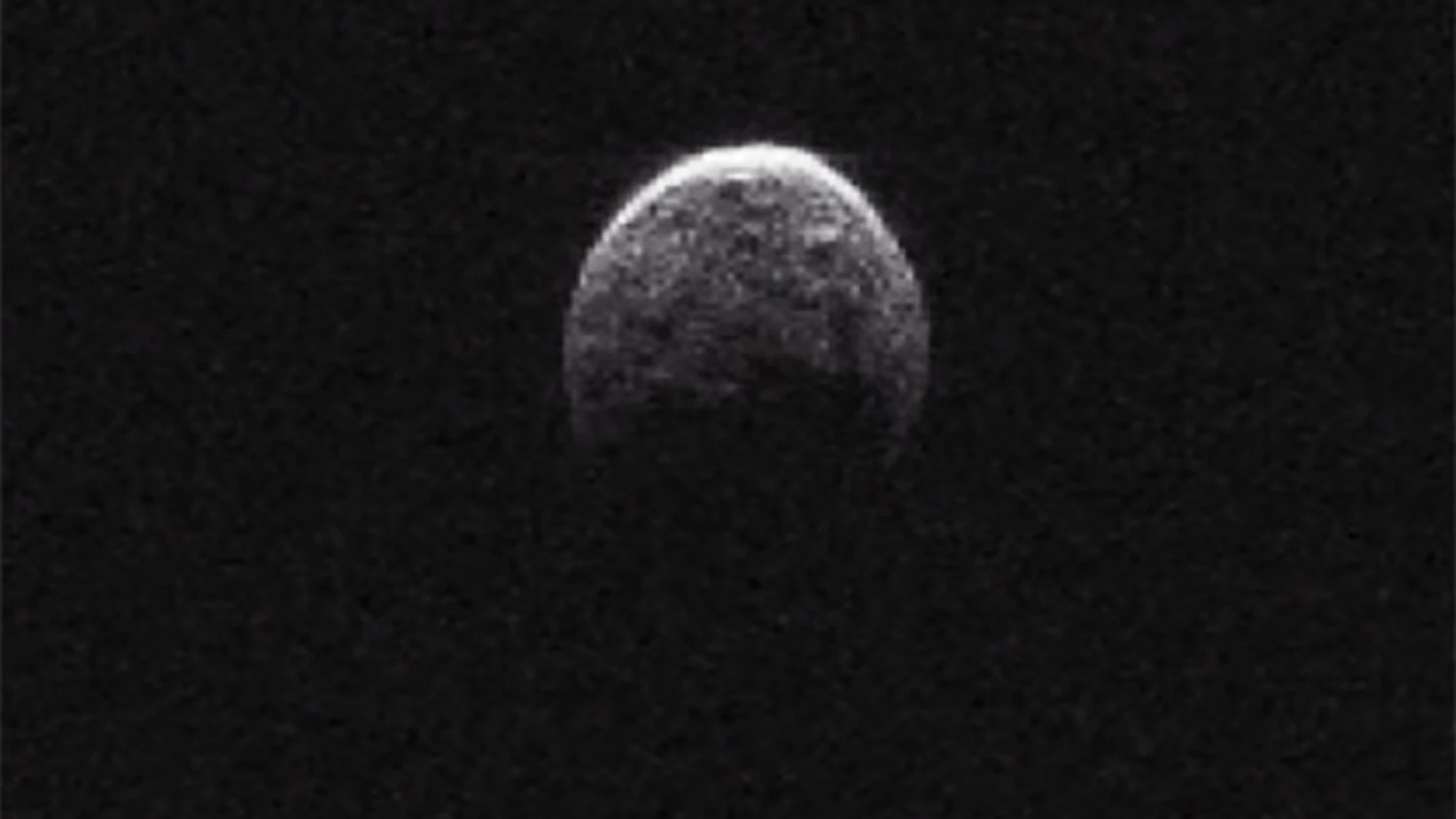 Imagen de la 'pequeña luna' encontrada en el asteroide. Imagen de la 'pequeña luna' encontrada en el asteroide.