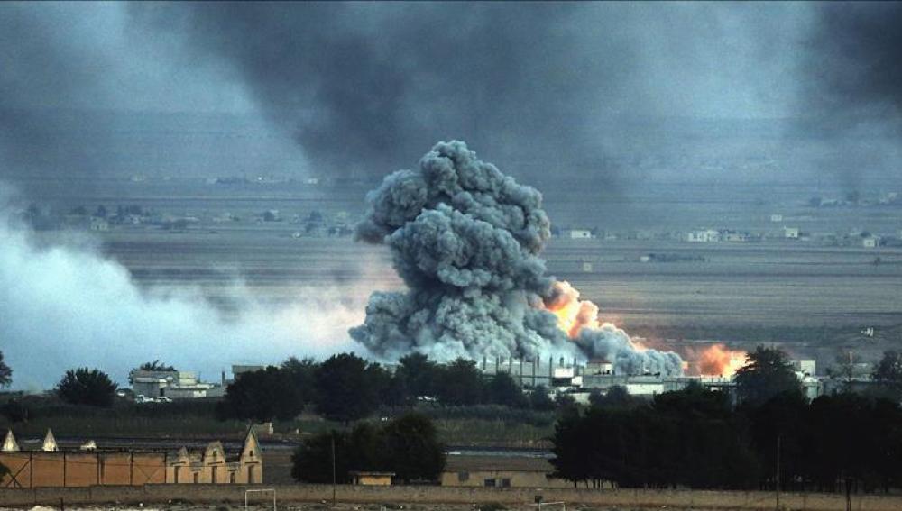 Bombardeo en Siria