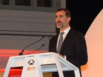 El Rey Felipe VI, en la gala del 25 Aniversario de Antena 3 El Rey Felipe VI, en la gala del 25 Aniversario de Antena 3