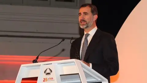 El Rey Felipe VI, en la gala del 25 Aniversario de Antena 3 El Rey Felipe VI, en la gala del 25 Aniversario de Antena 3