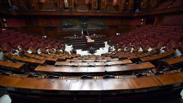Vista del Parlamento de Roma.