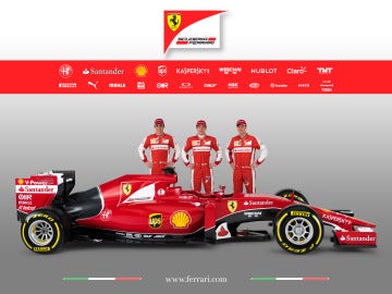 Vettel y Raikkonen con el nuevo Ferrari