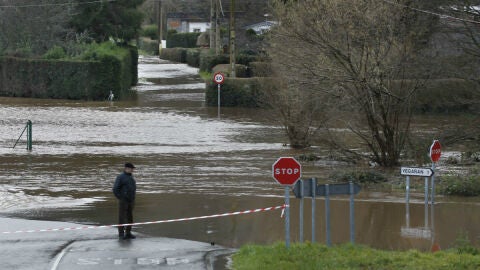 El r&iacute;o Narcea, desbordado