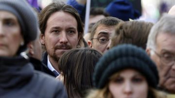 Pablo Iglesias en la marcha de Madrid