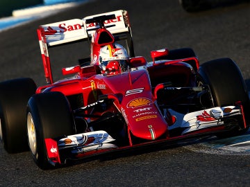 Vettel a bordo del nuevo Ferrari