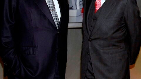 Jos&eacute; Manuel Lara, con el Rey Juan Carlos