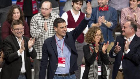 Pedro S&aacute;nchez: "En ganas de ganar a la derecha no nos gana nadie"
