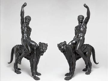 Dos esculturas de bronce