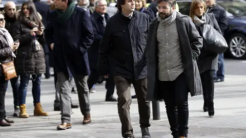 Jordi Évole, a su llegada a la barcelonesa Basílica de la Concepció Jordi Évole, a su llegada a la barcelonesa Basílica de la Concepció