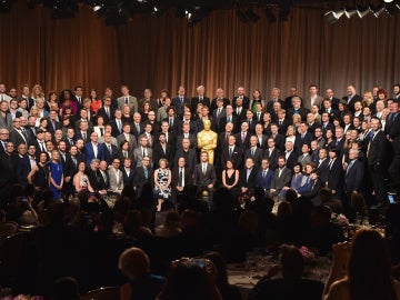 La tradicional foto de familia de los nominados a los Oscar 2015
