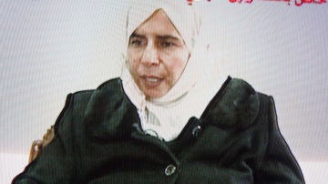 Captura de la televisión jordana de Sajida al Rishawi en 2005