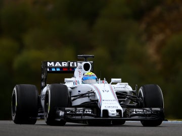 Felipe Massa rueda con el Williams