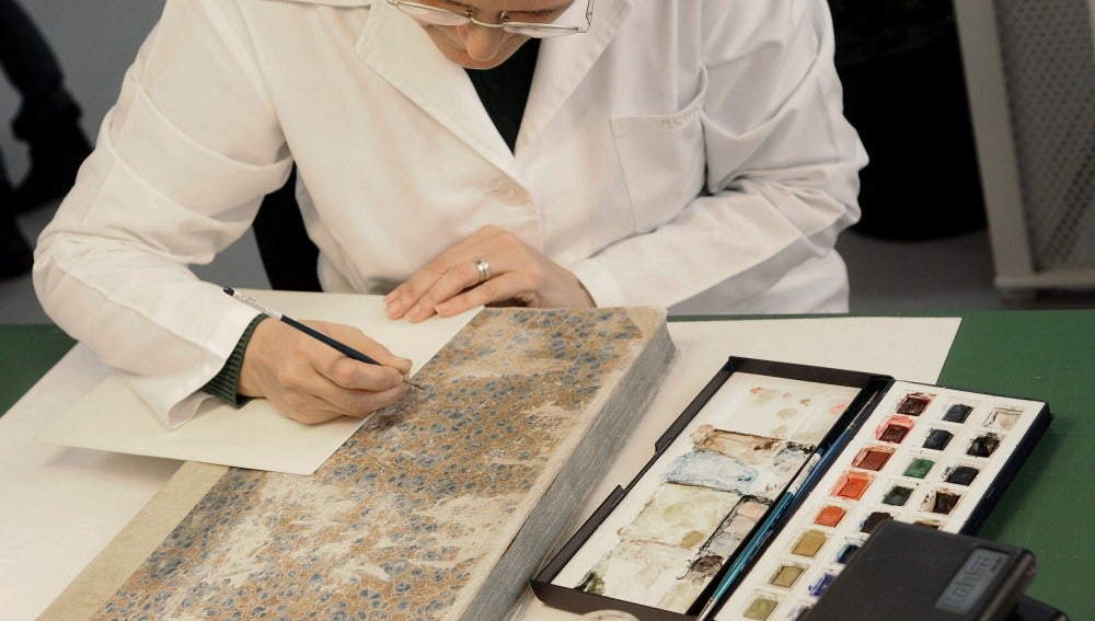 Restauraci&oacute;n de la Biblia de Gutenberg