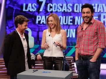 Marta Hazas, Pablo Chiapella y Pablo Motos en El Hormiguero 3.0