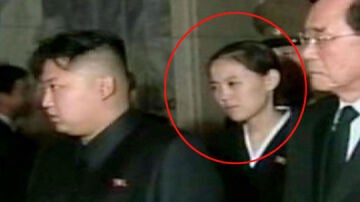 Supuesta foto de la hermana de Kim Jong-un en un acto público