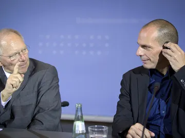Schäuble y Varufakis Schäuble y Varufakis